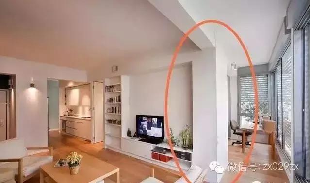 室内有柱子都是怎么装修的,装修时如何处理特别窄的柱子