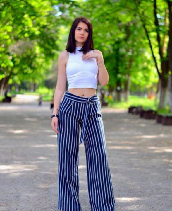 不同身高裤长参考,小个子适合穿多长的阔腿裤