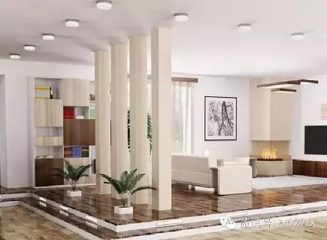 室内有柱子都是怎么装修的,装修时如何处理特别窄的柱子