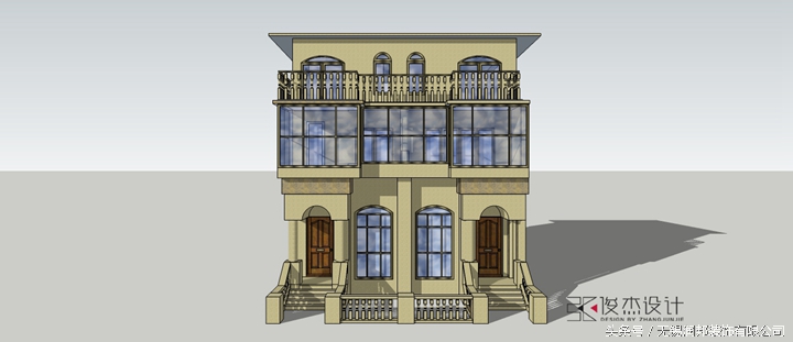 300平米美式风格一楼半豪华别墅,简约法式别墅案例