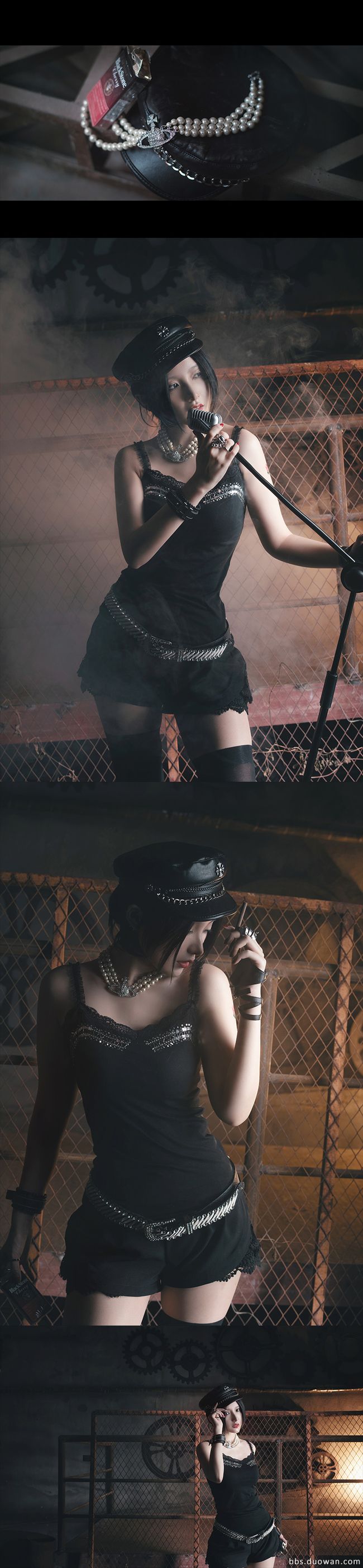 大崎娜娜穿搭朋克,cos大崎娜娜明星