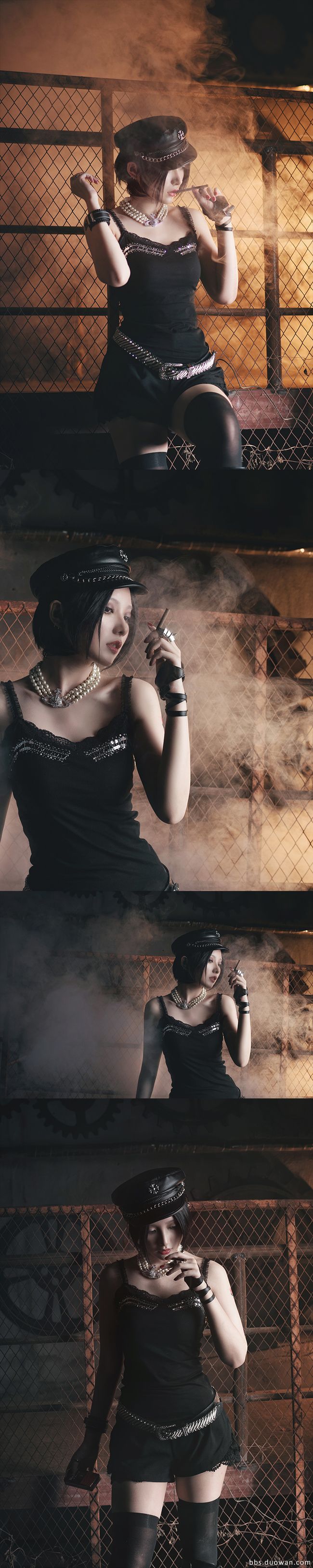 大崎娜娜穿搭朋克,cos大崎娜娜明星