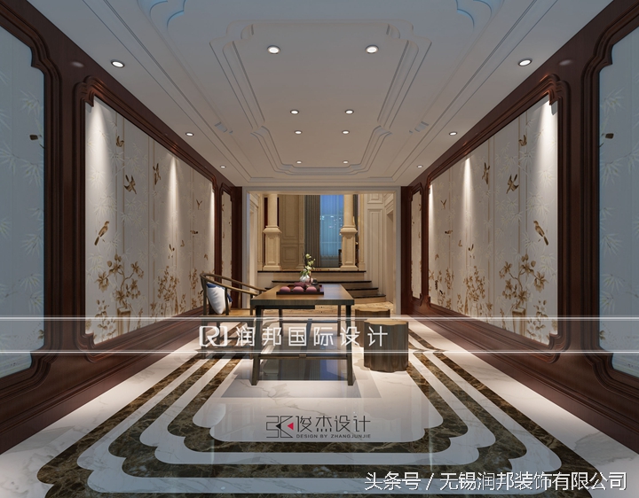 300平米美式风格一楼半豪华别墅,简约法式别墅案例