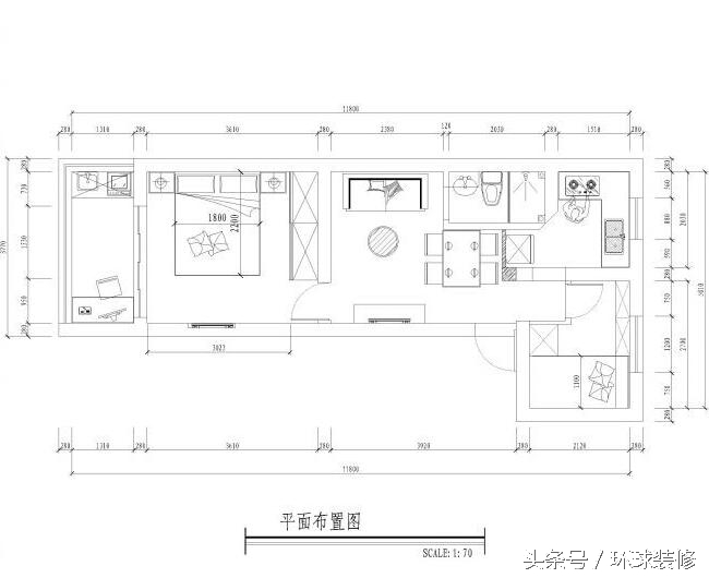 五十平清水房入住,55平方两房一厅四个人住精装房