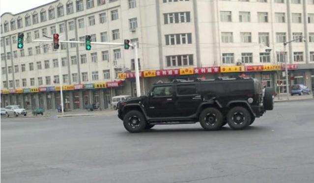 偶遇军车号牌轿车,偶遇悍马h6