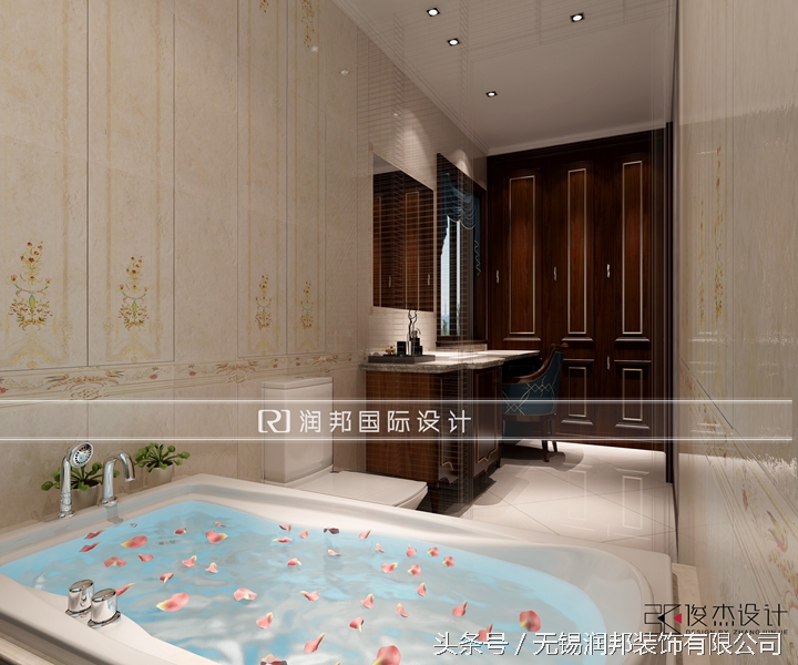 300平米美式风格一楼半豪华别墅,简约法式别墅案例