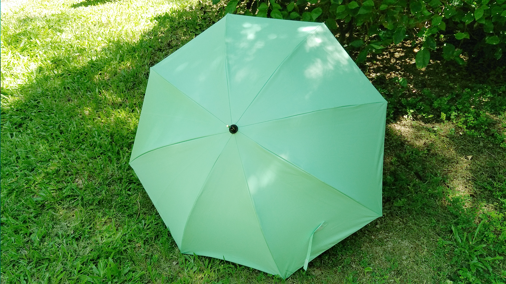 夏日里又一抹轻盈的色彩锐乐防晒超轻长伞试用手记