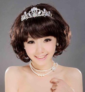 好看的新娘的短发发型,3-6岁女童洋气短发发型韩式