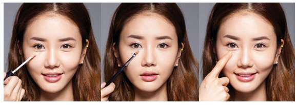 1分钟教你快速遮黑眼圈,遮瑕眼袋泪沟第一名手法