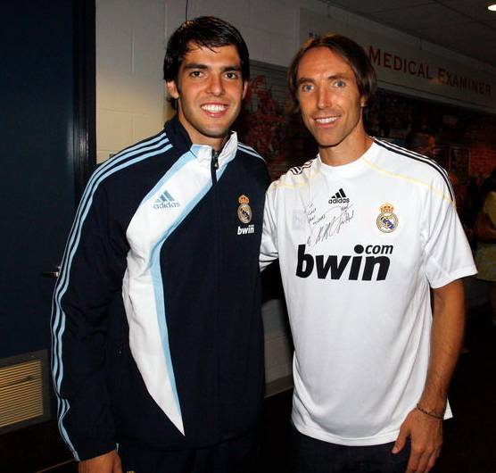 足坛与明星,足坛球星遇上篮坛巨星