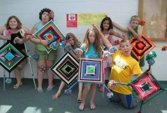 用毛线和竹棍编十字架,木棍编织方法图解