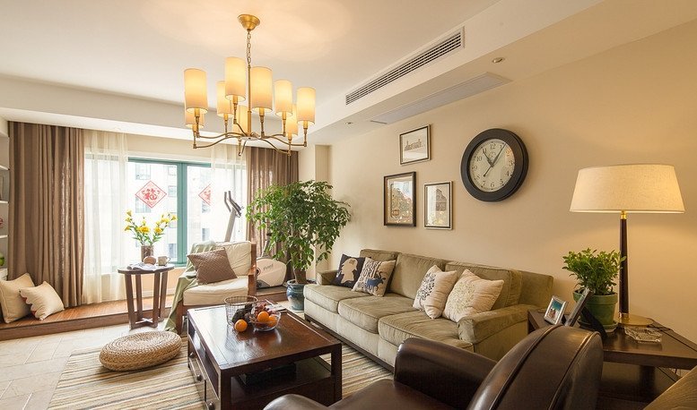 120平米三室两厅轻奢极简效果图,90平米两室一厅简美效果图