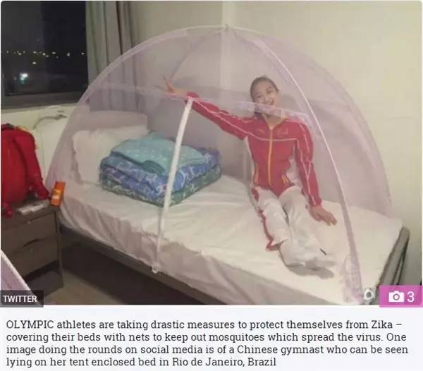 中国蚊帐里约奥运走红,里约奥运会的中国蚊帐事件