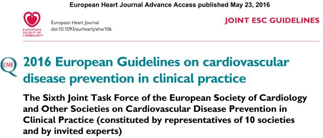 aha心血管疾病一级预防指南,2018esc高血压指南ppt