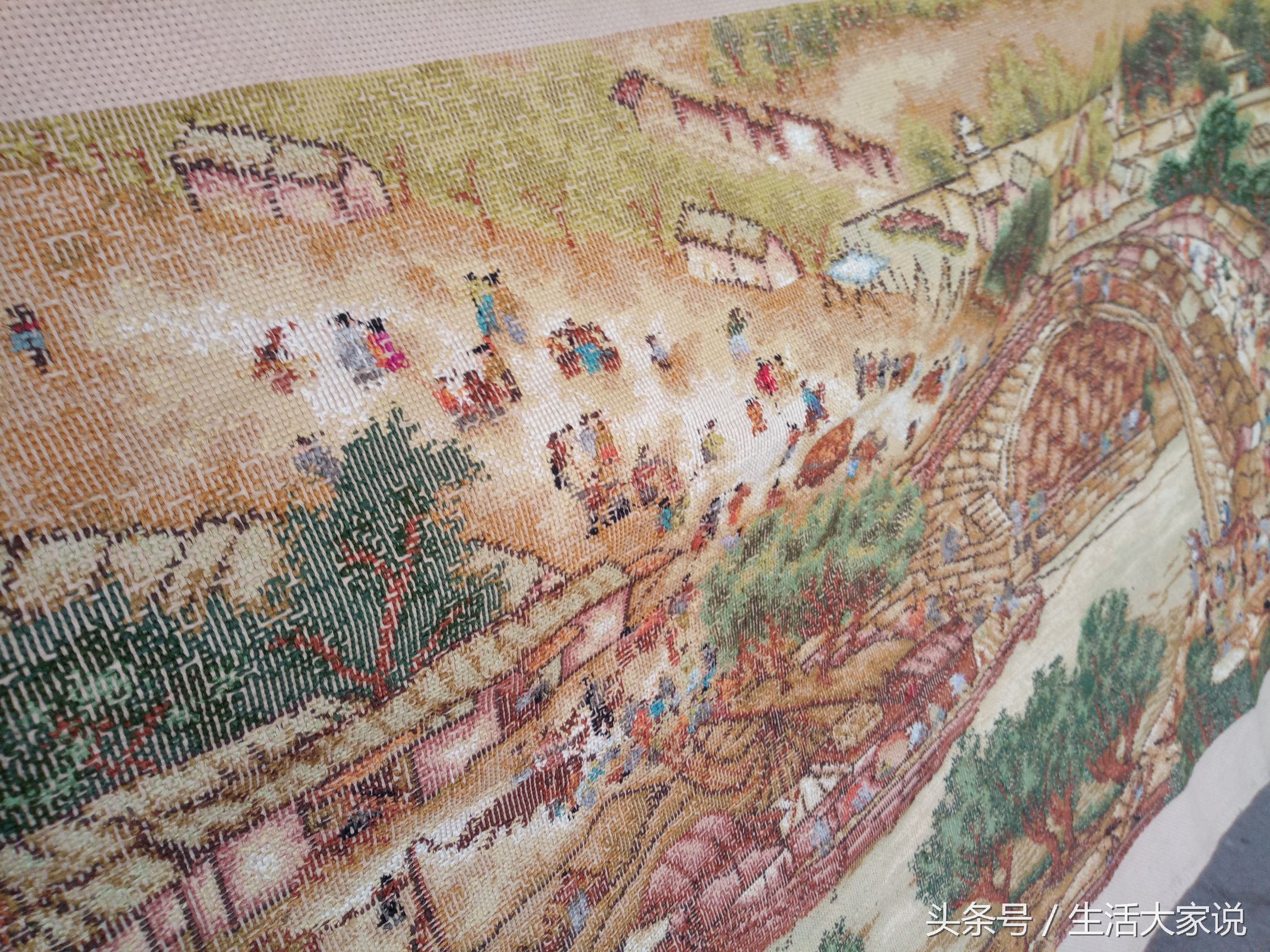 十字绣清明上河图,十字绣清明上河图的针法