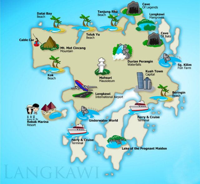 海岛兰卡威旅游,梦回兰卡威度假海岛