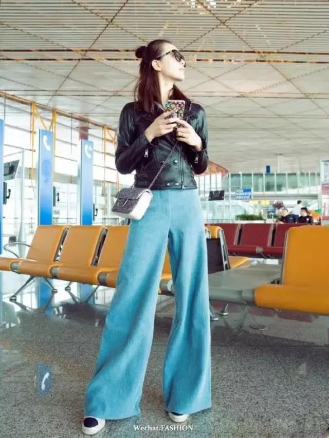 刘诗诗阔腿裤,刘诗诗穿阔腿裤太惊艳