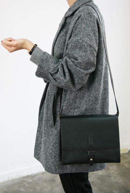 黑白灰秋冬搭配简单,秋冬黑白灰搭配