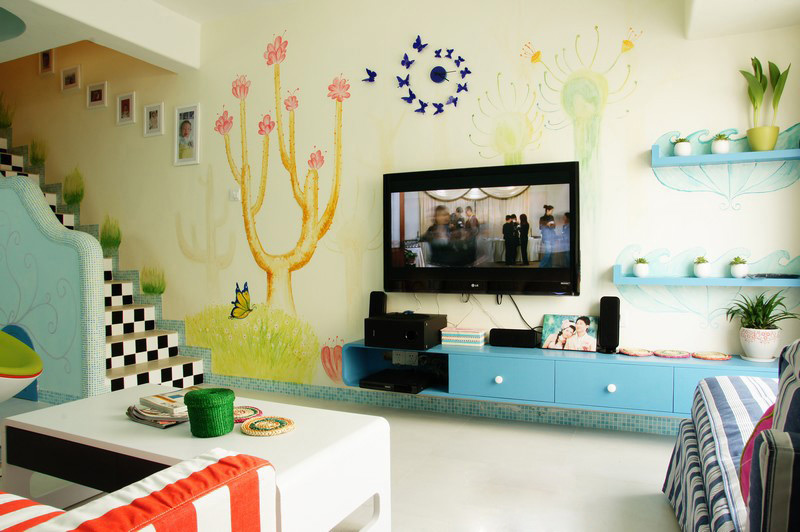 中式风格电视背景墙和沙发背景墙,好看的电视背景墙图