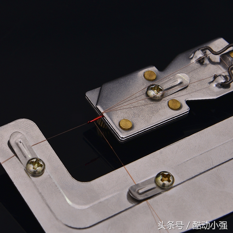 绑钩器鱼钩方法图解,电动绑钩器走内线图解