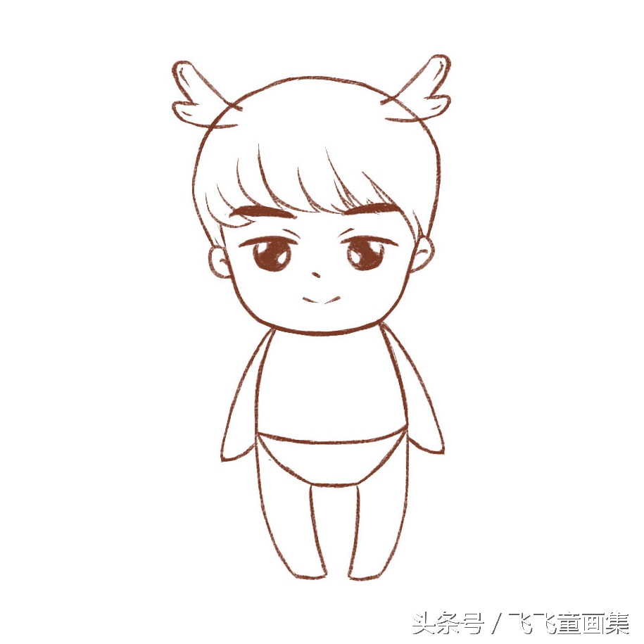 飞飞简笔画教程,菲菲简笔画猪猪侠