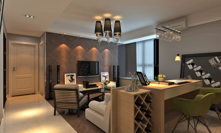 上海实创装饰打造97平浦东星河湾时尚现代年轻一族