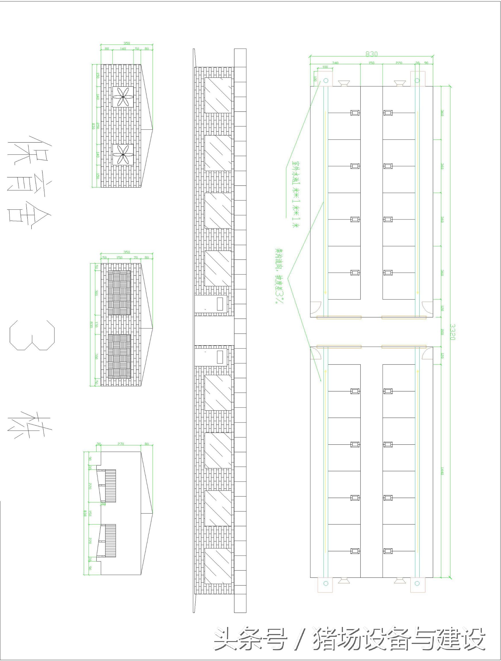 300头小规模猪场建设视频,300头养猪场设计图