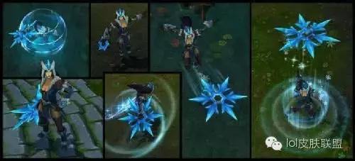 lol手游奥利安娜冰雪节皮肤特效,船长冰雪节皮肤特效