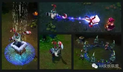 lol手游奥利安娜冰雪节皮肤特效,船长冰雪节皮肤特效