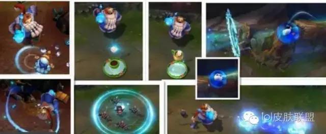 lol手游奥利安娜冰雪节皮肤特效,船长冰雪节皮肤特效