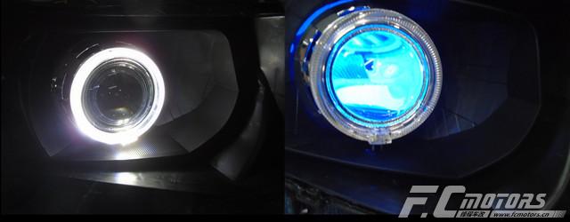 科鲁兹改灯双光透镜,科鲁兹灯光改装恶魔眼