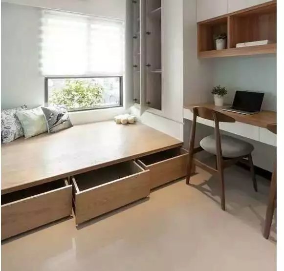 书房太小怎么设计柜子,书房太小做成榻榻米