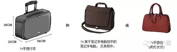 哪些航空公司不可以免费托运行李,各航空公司随身携带行李大小要求