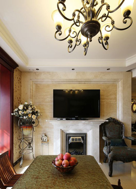 中式风格电视背景墙和沙发背景墙,好看的电视背景墙图