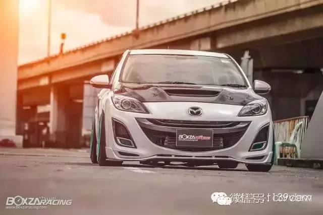 手动马自达3星骋两厢改装,马自达3平民如何改装好看