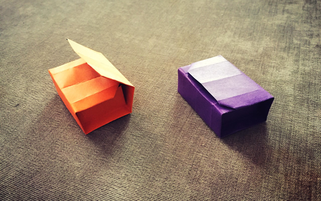 纸在乎你手工折纸：礼品盒折纸视频图解教程