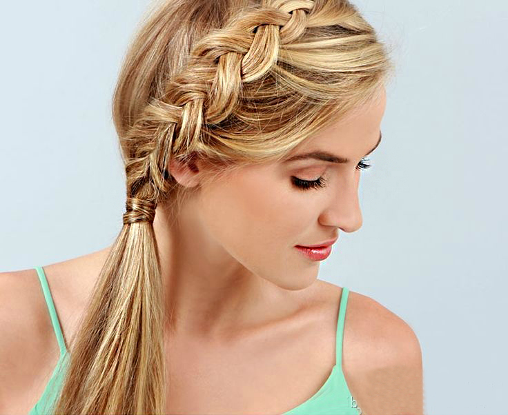 编发教程甜美侧麻花,九款简单的女神范编发教程分享