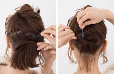 新娘韩式长发盘发发型慢动作教程,发型女2020流行发型盘发简单韩式