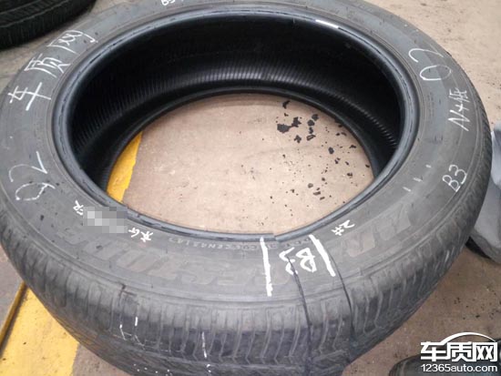 普利司通轮胎出现裂纹图片,普利司通动力侠龟裂解决了吗