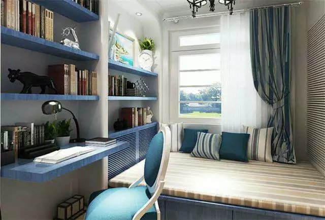书房太小怎么设计柜子,书房太小做成榻榻米