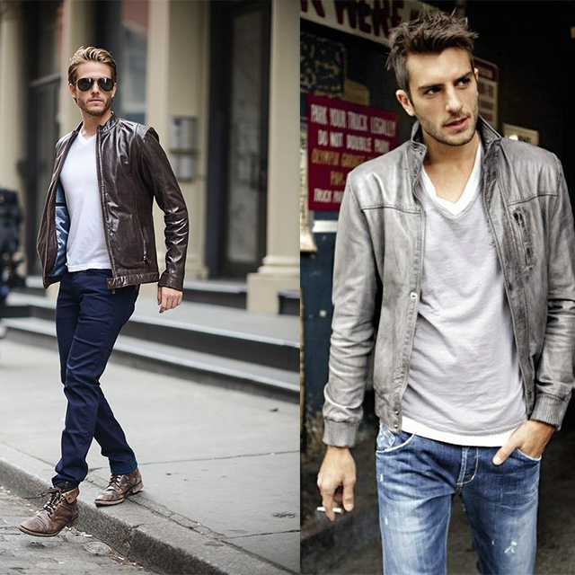 皮夹克又Man又有型，跟超会穿的酷boy学学如何穿搭