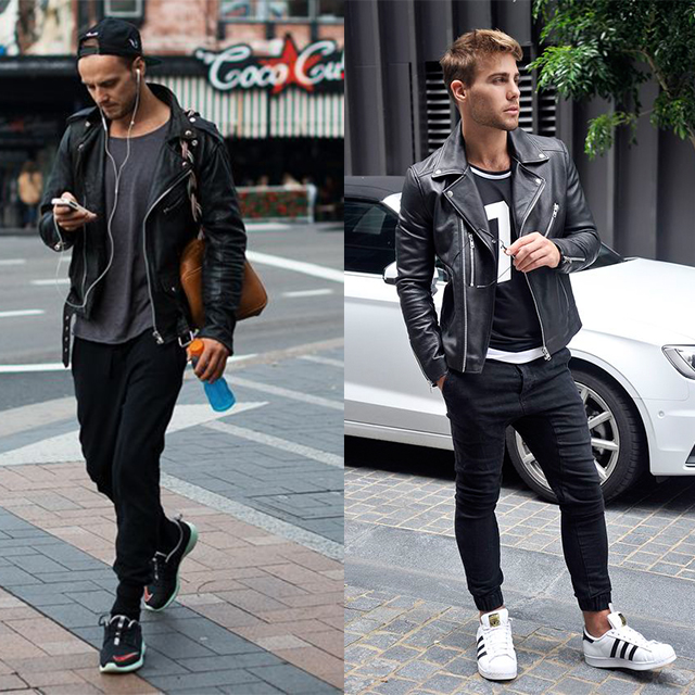 皮夹克又Man又有型，跟超会穿的酷boy学学如何穿搭