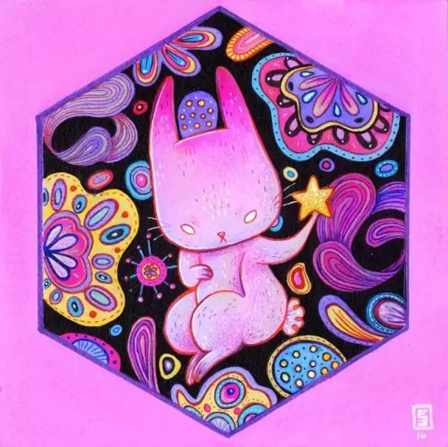 插画魔卡少女樱,插画少女和猫图片