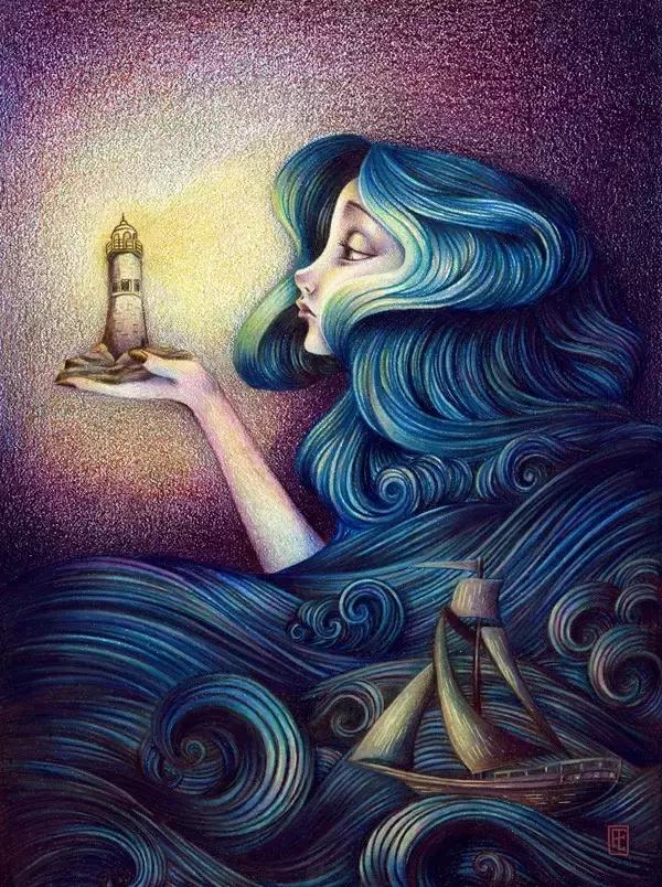 插画魔卡少女樱,插画少女和猫图片