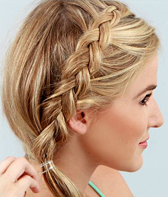 编发教程甜美侧麻花,九款简单的女神范编发教程分享