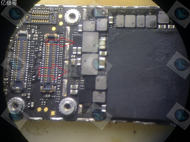 iphone6维修案例和点位图,苹果6p进水不触摸维修案例