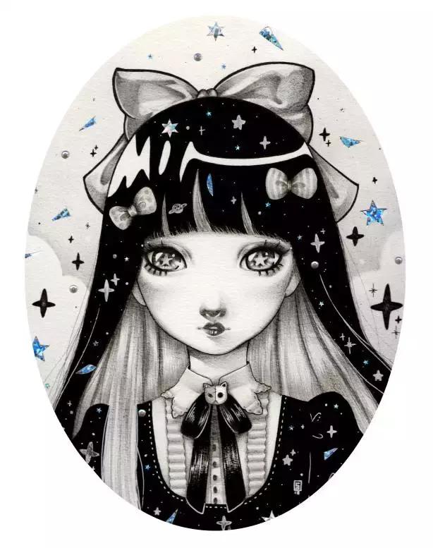 插画魔卡少女樱,插画少女和猫图片