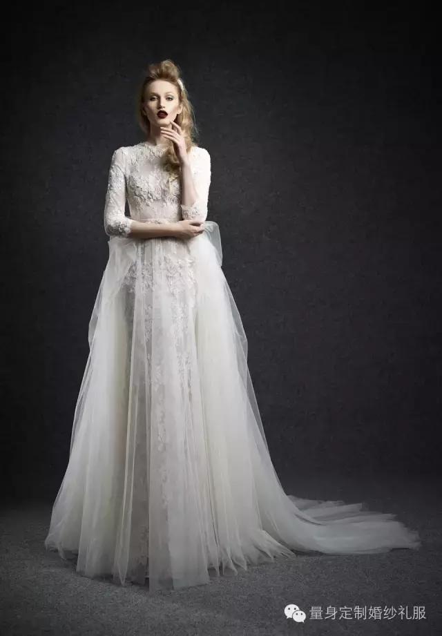 适合宽肩的婚纱,23款一字肩婚纱