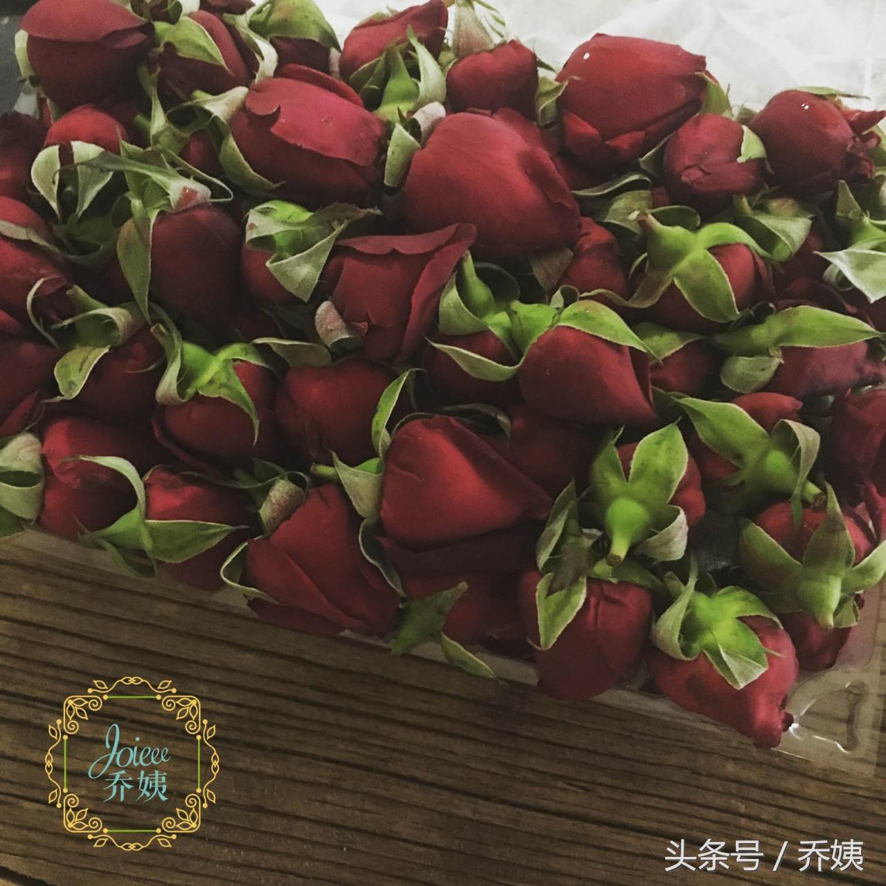 吃一口都是醇厚的红玫瑰味道,吃一口满口玫瑰香