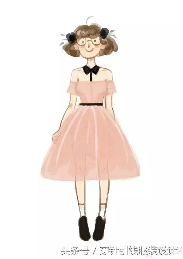 中世纪服装插画,女特工服装插画